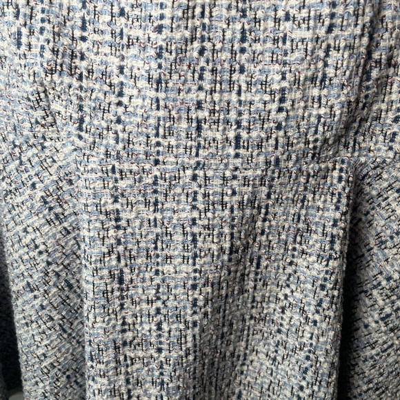 Zara Blue and White Tweed Camisole Top - Picture 6 of 8